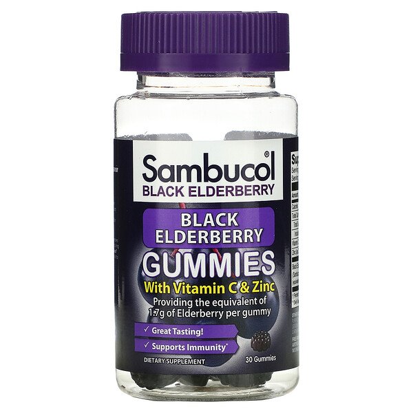 Sambucol Черная бузина 30 жевательных таблеток...