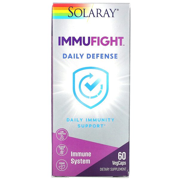 Solaray ImmuFight ежедневная защита 60 капсул...