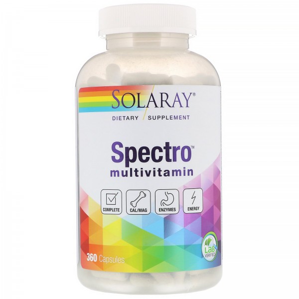 Solaray Мультивитамины Spectro 360 капсул...