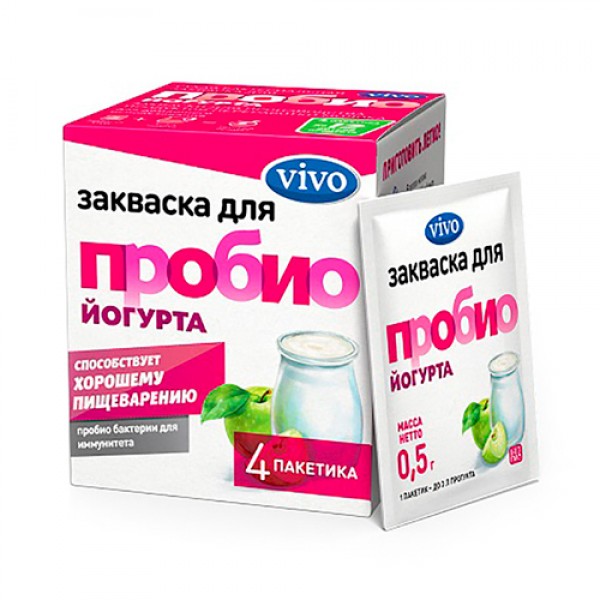 Vivo Закваска `Пробио-Йогурт` 4 шт...