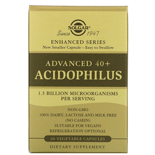 Solgar Пробиотики Advanced 40+ Acidophilus 60 капс...