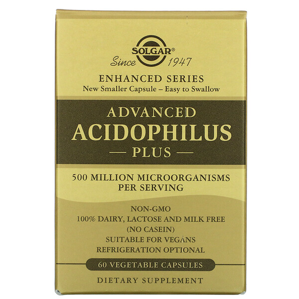 Solgar Пробиотики Advanced Acidophilus Plus 60 капсул