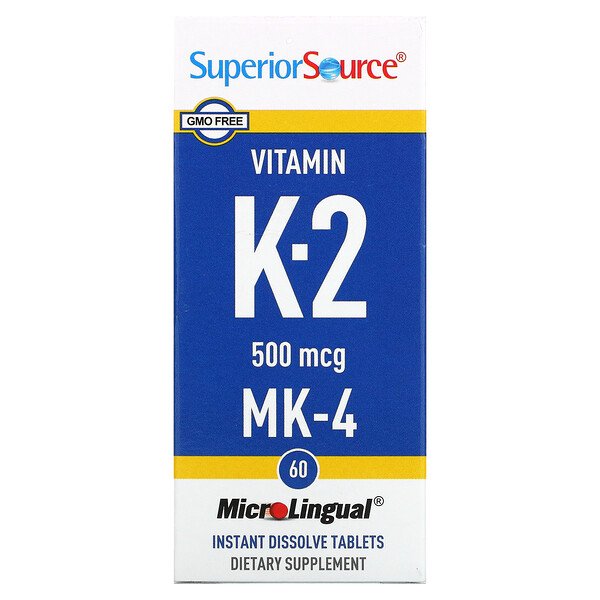 Superior Source Витамин K2 500 мкг 60 таблеток...