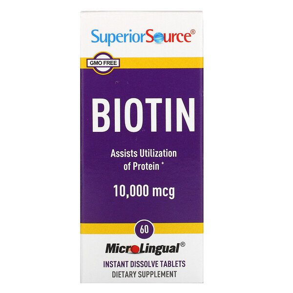 Superior Source Биотин 10000 мкг 60 таблеток