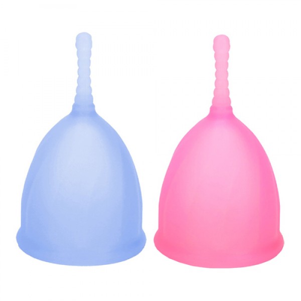 NDCG Набор менструальных чаш 'Comfort cup set', M голубая + M розовая 2 шт