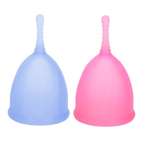NDCG Набор менструальных чаш 'Comfort cup set', L голубая + L розовая 2 шт