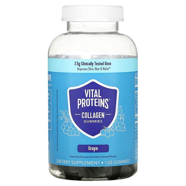 Vital Proteins Коллаген Collagen Gummies Виноград 120 жевательных конфет