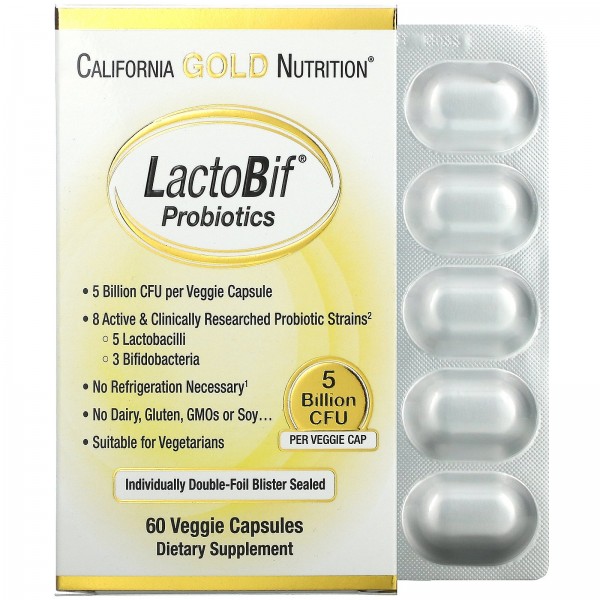 California Gold Nutrition LactoBif пробиотики 5 мл...