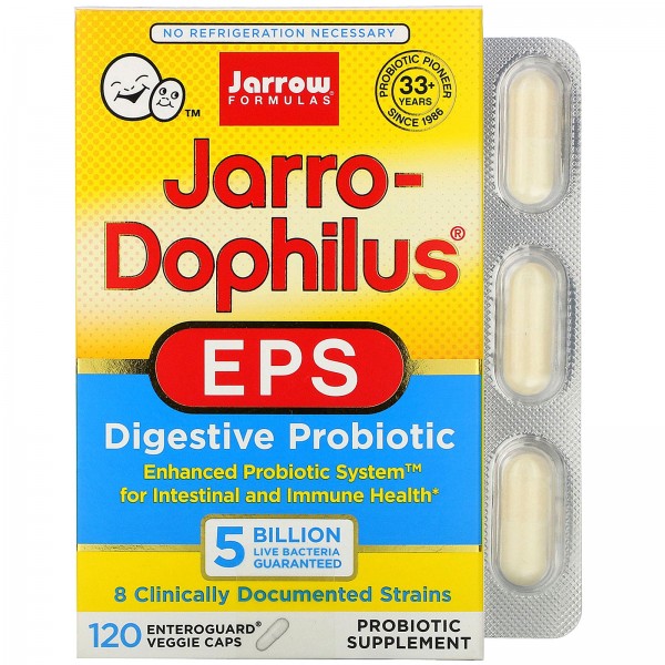 Jarrow Formulas Jarro-Dophilus EPS 5 миллиардов 120 растительных капсул