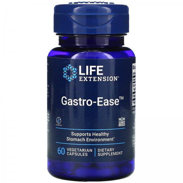 Life Extension Gastro-Ease 60вегетарианских капсул