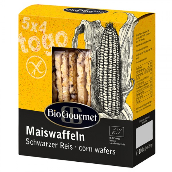 BioGourmet Хлебцы кукурузные с чёрным рисом 100 г