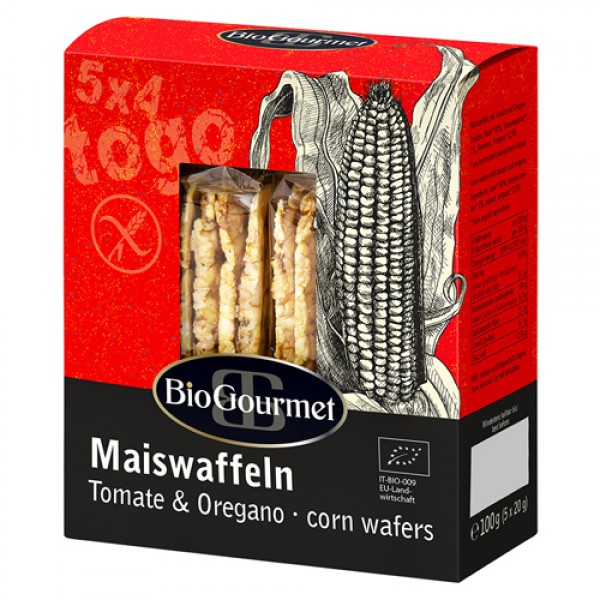 BioGourmet Хлебцы кукурузные с томатом и орегано 1...