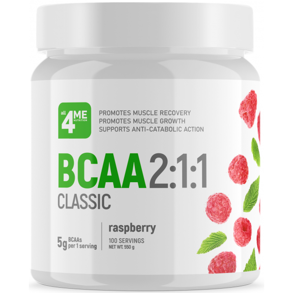 4Me Nutrition BCAA 550 г Малина