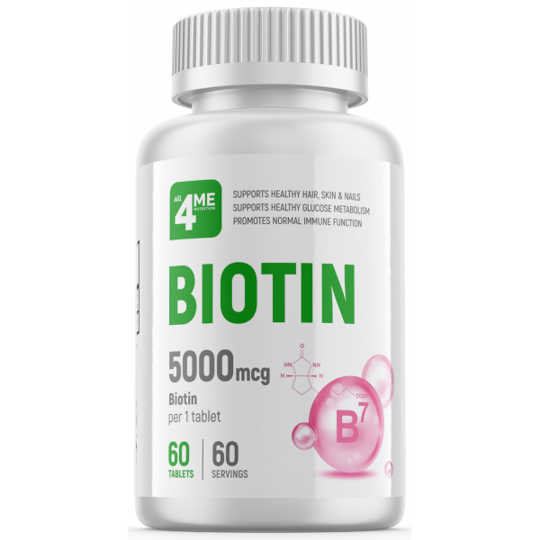 4Me Nutrition Биотин 5000 мкг 60 таблеток...