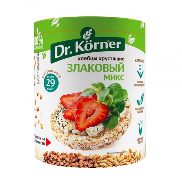 Dr. Korner Хлебцы хрустящие `Злаковый микс` 90 г