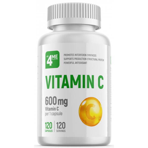 4Me Nutrition Витамин C 600 мг 120 капсул