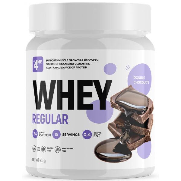 4Me Nutrition Протеин Whey Regular 450 г Двойной шоколад