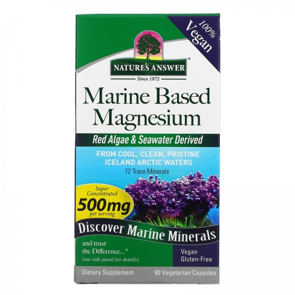 Nature's Answer Магний морской 250 мг 90 вегетарианских капсул