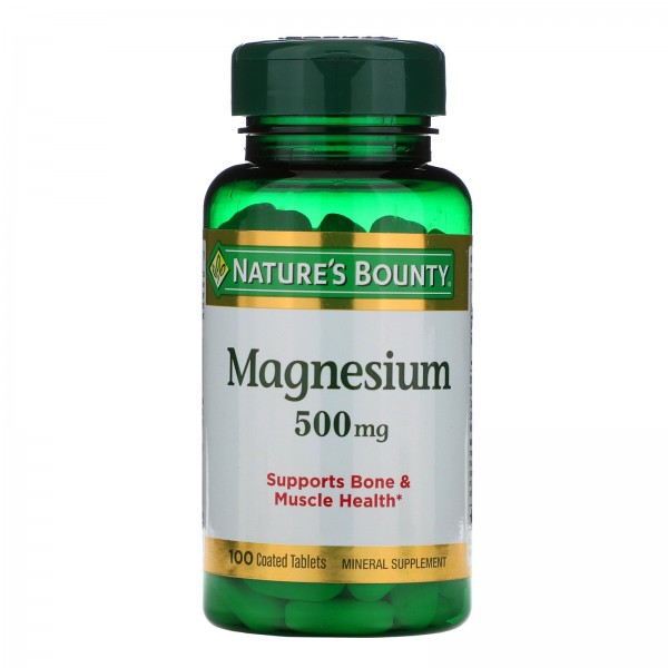 Nature's Bounty Магний 500 мг 100 таблеток...