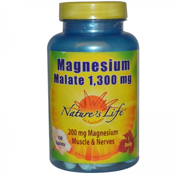 Nature's Life Magnesium Malate (Малат магния) 1300...