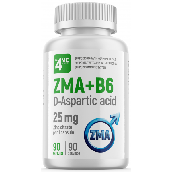 4Me Nutrition ZMA с Д-аспарагиновой кислотой 90 ка...