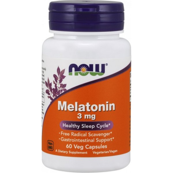 Now Foods Мелатонин 3 мг 60 капсул...