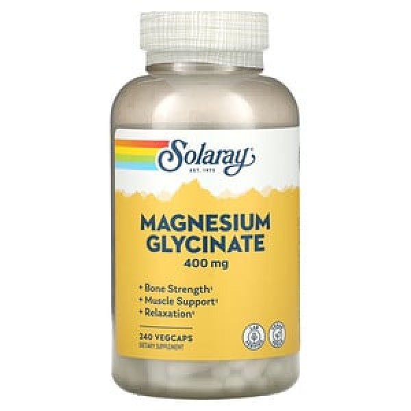 Solaray Магний глицинат 100 мг 240 вегетарианских капсул