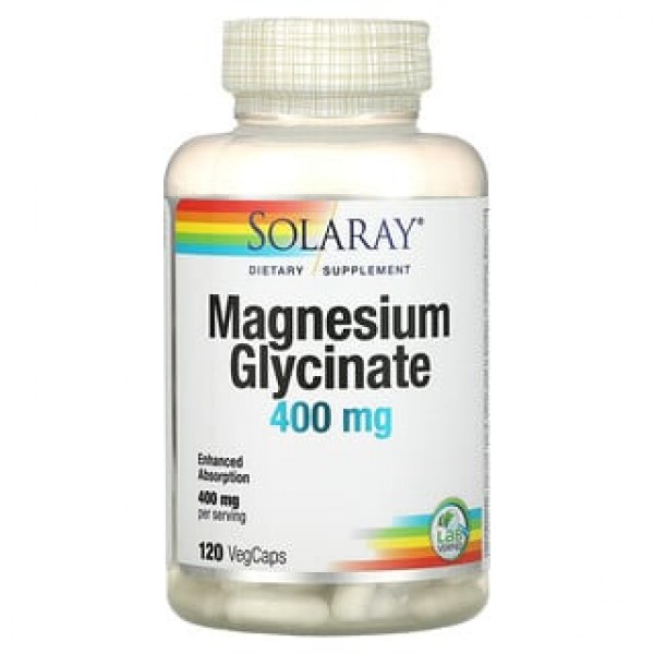 Solaray Магний глицинат 100 мг 120 вегетарианских ...