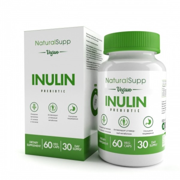 NaturalSupp Инулин 500 мг веган 60 капсул...