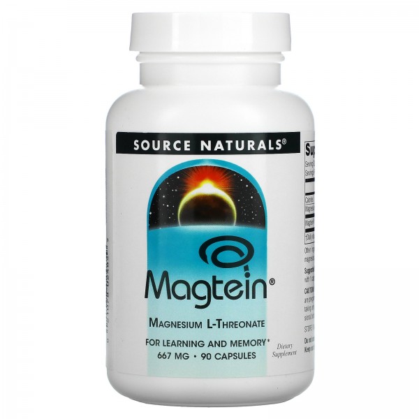 Source Naturals Магний L-треонат Magtein 667 мг 90 капсул