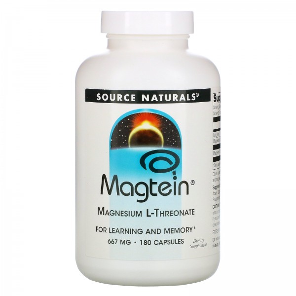 Source Naturals Магний L-треонат Magtein 667 мг 180 капсул