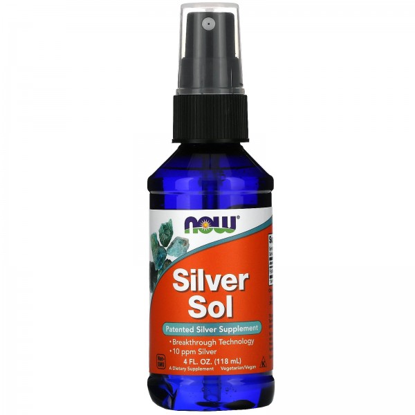 Now Foods Silver Sol серебряная вода 118мл (4жидк....