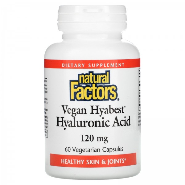 Natural Factors Vegan Hyabest Hyaluronic Acid 120 ...