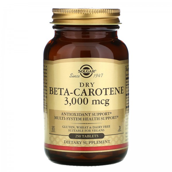 Solgar Бета-каротин 3000 мкг 250 таблеток...