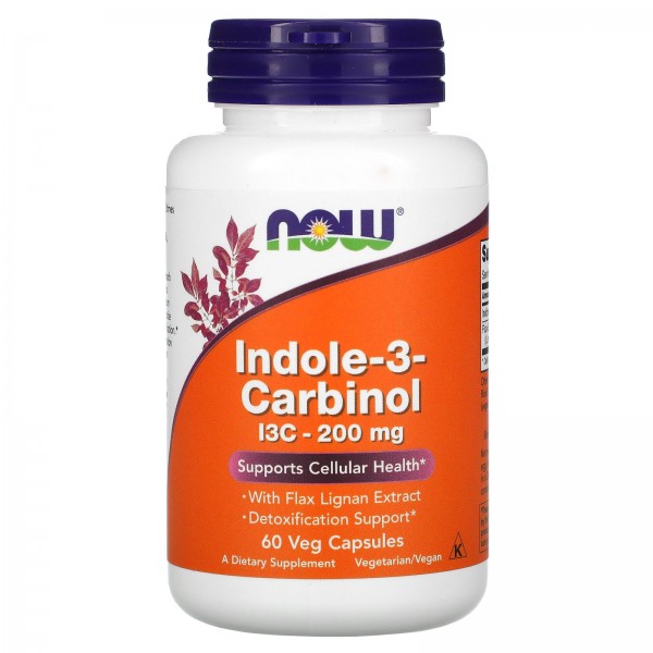 Now Foods Индол 3-карбинол 200 мг 60 растительных ...