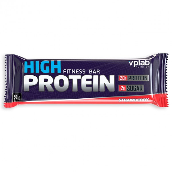 VP Laboratory Батончик High Протеин Fitness Bar 50 г Клубника