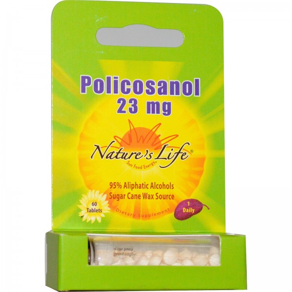 Nature's Life Поликосанол 23 мг 60 таблеток...
