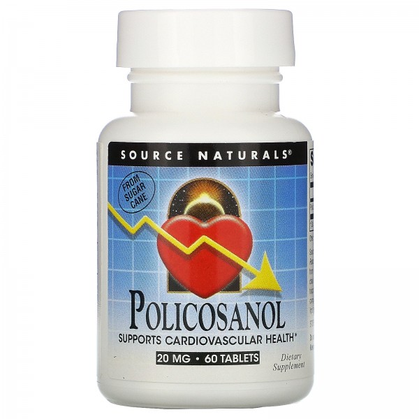 Source Naturals Поликосанол 20 мг 60 таблеток...