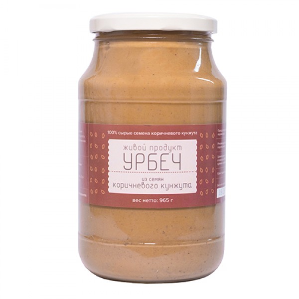 Живой продукт Урбеч из семян коричневого кунжута 965 г