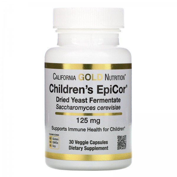 California Gold Nutrition EpiCor для детей 125мг 3...