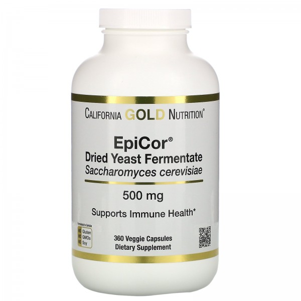 California Gold Nutrition EpiCor сухой дрожжевой ферментат 500мг 360растительных капсул
