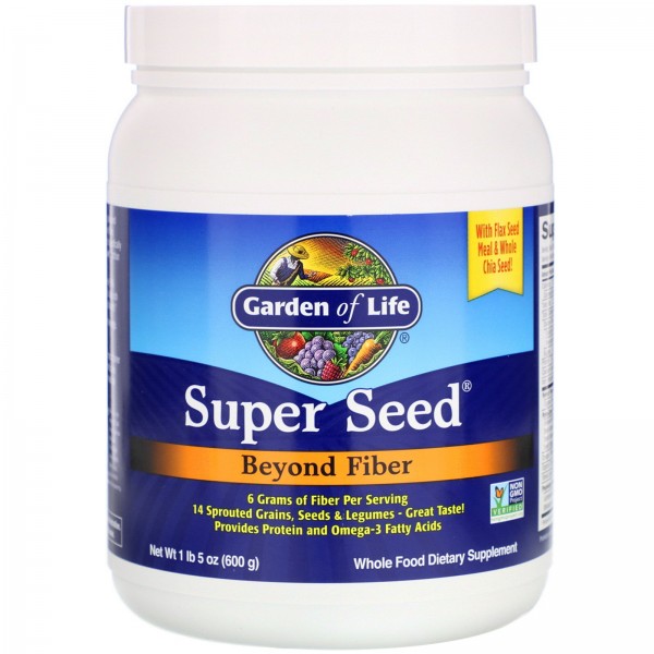 Garden of Life Super Seed больше чем клетчатка 600 г