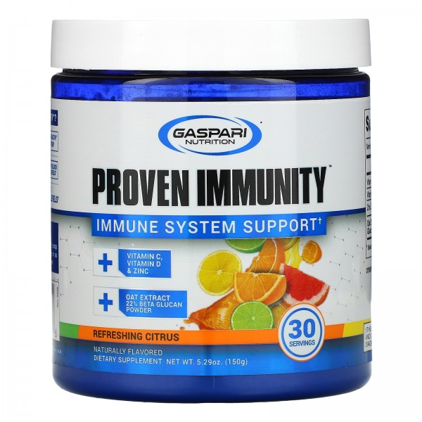 Gaspari Nutrition Proven Immunity Immune System Support Refreshing Citrus 5.29 oz (150 g)