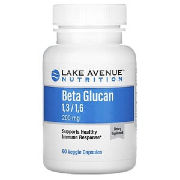 Lake Avenue Nutrition Бета-глюкан 1,3/1,6 200 мг 6...