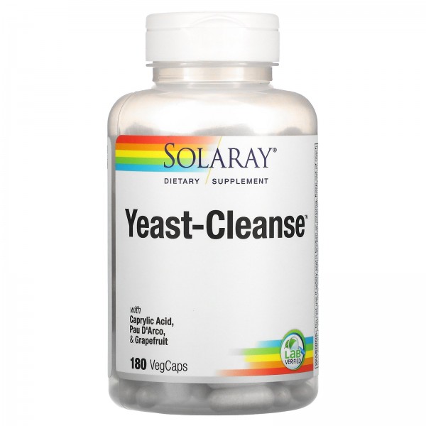 Solaray Yeast-Cleanse комплекс для пищеварения 180...