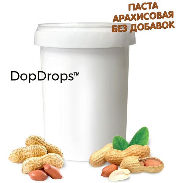 DopDrops Арахисовая паста 1000 г без добавок