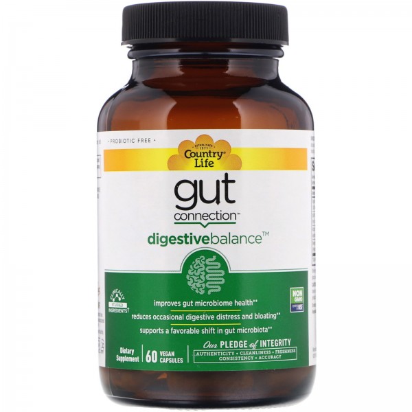 Country Life Gut Connection Digestive Balance 60ве...