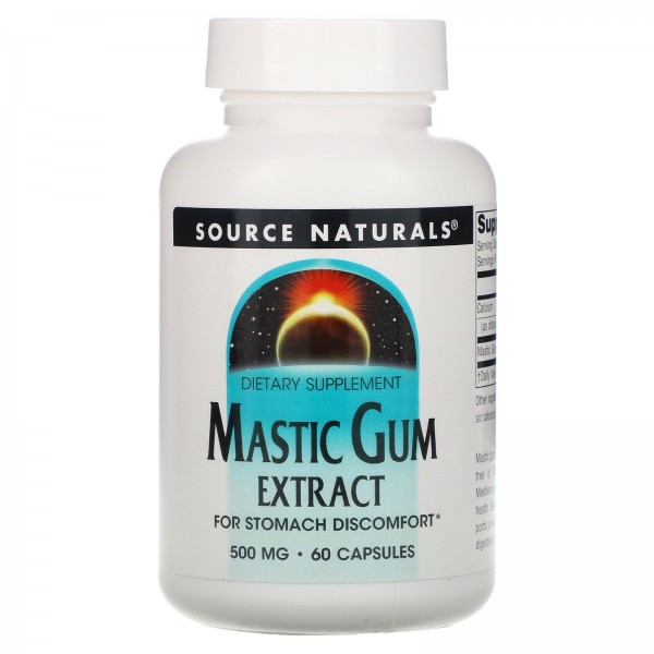 Source Naturals Mastic Gum Extract 500 mg 60 Capsu...