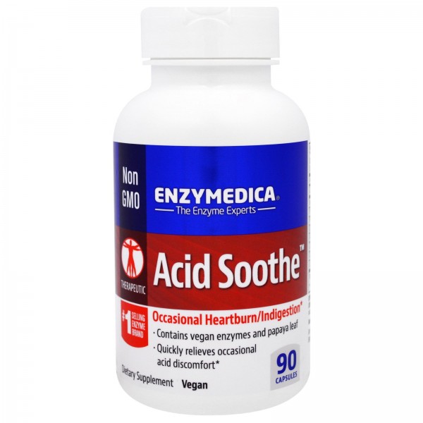 Enzymedica Пищевая добавка Acid Soothe 90 капсул...