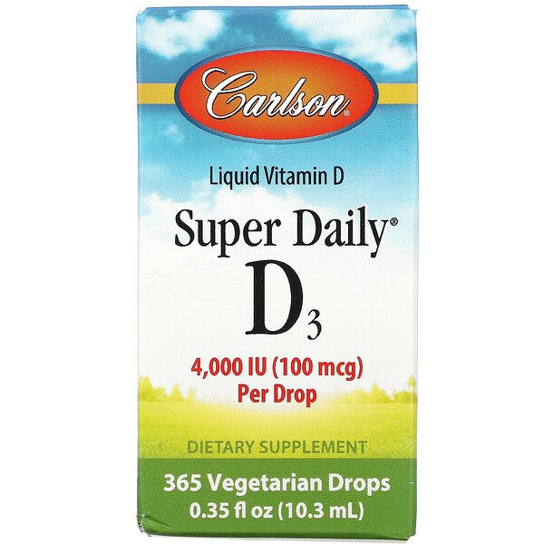 Carlson Labs Витамин D3 4000 МЕ Super Daily 10.3 м...